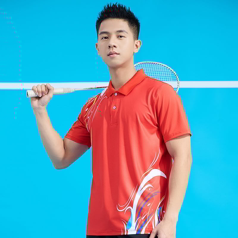 Badmintona apģērbu komplekts vīriešiem un sievietēm, ātri žūstošs un elpojošs, ar atloku apkakli, galda tenisa un volejbola treniņu tērps, sacensību komandas forma, polo krekls