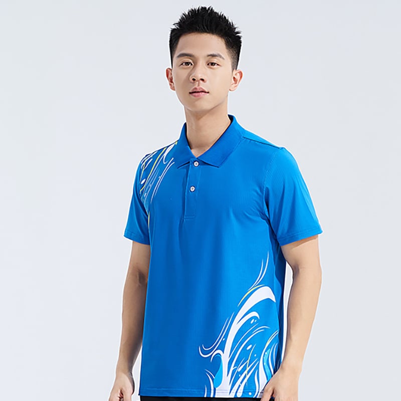 Badmintono aprangos komplektas vyrams ir moterims, greitai džiūstantis ir kvėpuojantis, su apykakle ant apykaklės, stalo teniso ir tinklinio treniruočių apranga, varžybų komandos uniforma, polo marškinėliai