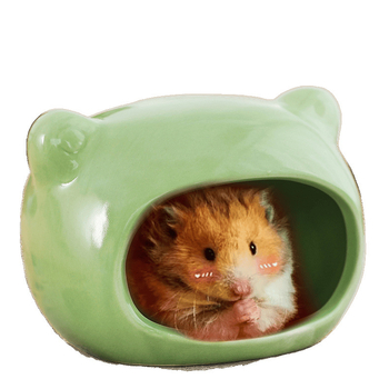 Keraamiline pesa Sirijale hamstrile, iglu varjupaik suviseks jahutuseks