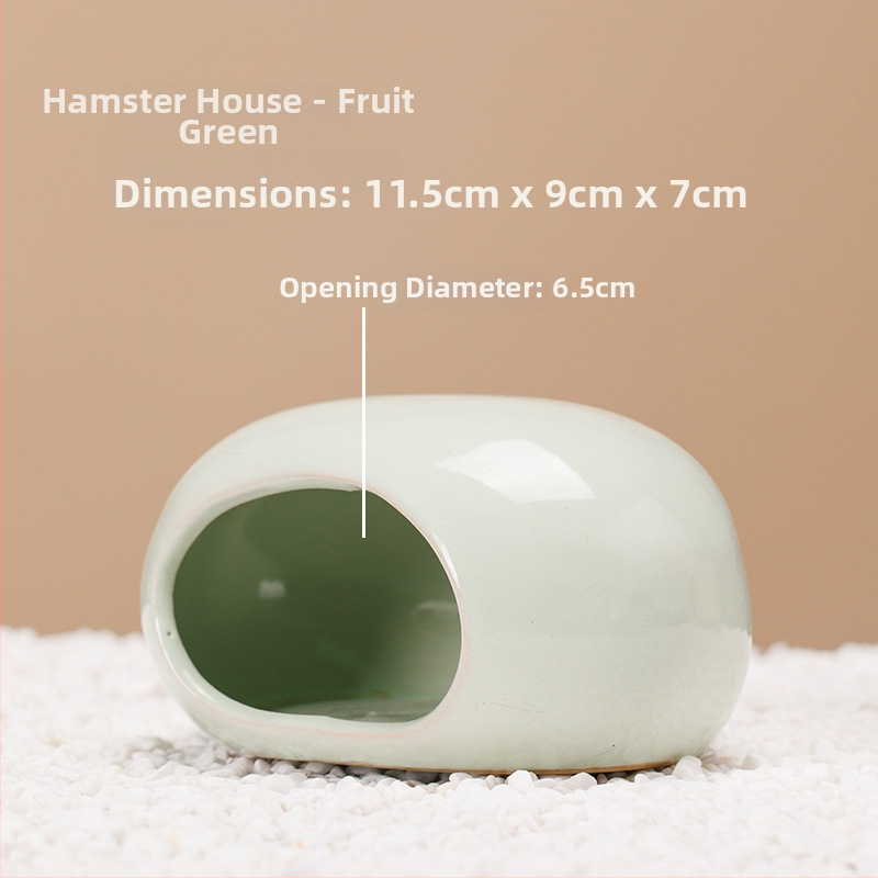 Keraamiline pesa Sirijale hamstrile, iglu varjupaik suviseks jahutuseks