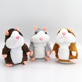 Електрическа плюшена играчка плъх със запис и звук, кимане на главата, за деца на 4–6 години