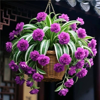 Chlorophytum vazoninis augalas su visų sezonų žydėjimu ir dideliais kvapniais žiedais (Kodas: 1r; Prekės ženklas: Be prekių ženklų; Importuota: Ne; Optimali temperatūra: Kita; Augalų veislės: Kita)