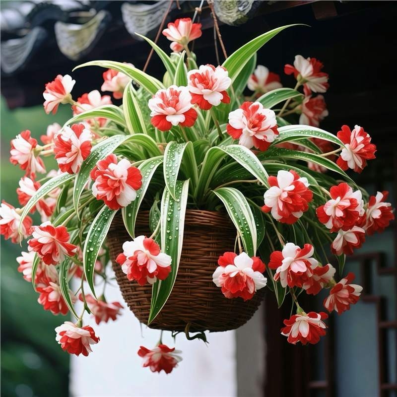 Chlorophytum vazoninis augalas su visų sezonų žydėjimu ir dideliais kvapniais žiedais (Kodas: 1r; Prekės ženklas: Be prekių ženklų; Importuota: Ne; Optimali temperatūra: Kita; Augalų veislės: Kita)