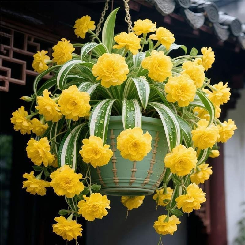 Chlorophytum vazoninis augalas su visų sezonų žydėjimu ir dideliais kvapniais žiedais (Kodas: 1r; Prekės ženklas: Be prekių ženklų; Importuota: Ne; Optimali temperatūra: Kita; Augalų veislės: Kita)