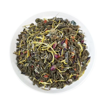 Džiovintas triušio maistas - aukštos pluošto dieta suaugusiems ir jauniems triušiams, 200 g, kilmė Zaozhuang, Shandong