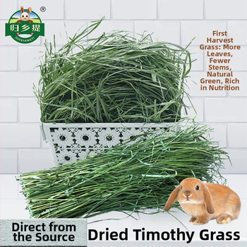 Sausa Timothy žolė mažiems naminiams gyvūnėliams – daugialapė Timothy žolė, 500 g, Ziplock paketėlis