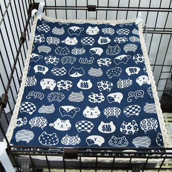 Platformă pentru cușcă de pisică, cu legare, dublu căptușit, universal pentru toate anotimpurile; Material: Textil; Brand: Love Kyle; Pentru pisici