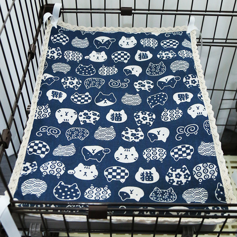 Platformă pentru cușcă de pisică, cu legare, dublu căptușit, universal pentru toate anotimpurile; Material: Textil; Brand: Love Kyle; Pentru pisici