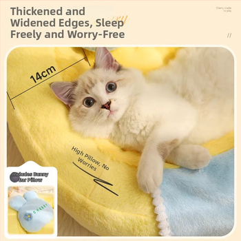 Poolkinnine kassipesa, soe talvel, kõikide aastaaegade jaoks (polüester + PP puuvill)