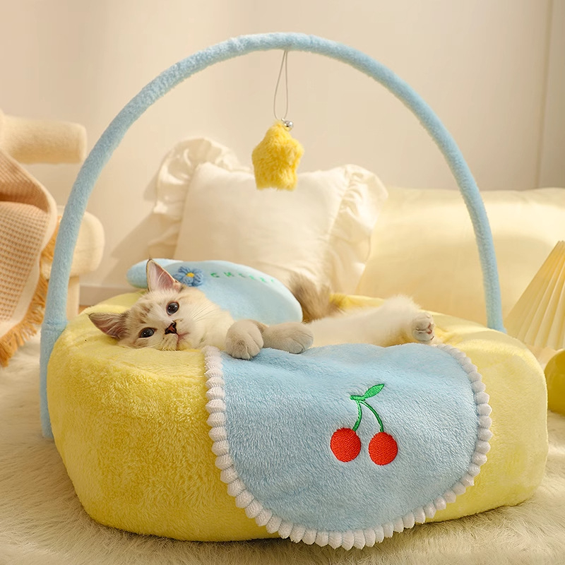 Poolkinnine kassipesa, soe talvel, kõikide aastaaegade jaoks (polüester + PP puuvill)