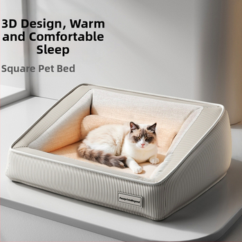 Kõigile aastaaegadele sobiv looma ligzda eemaldatava ja pestava aluskattega (PP puuvill)