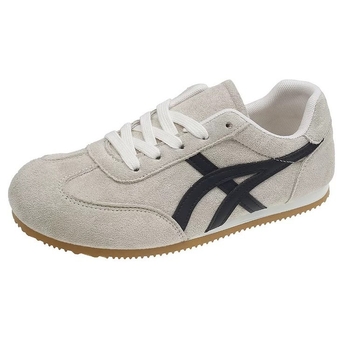 Sieviešu Forrest Gump stila sportapavi, Fly-Knit augšdaļa, ādas pirksta aizsargs, vidēja augstums, gumijas zole, šņorēšana