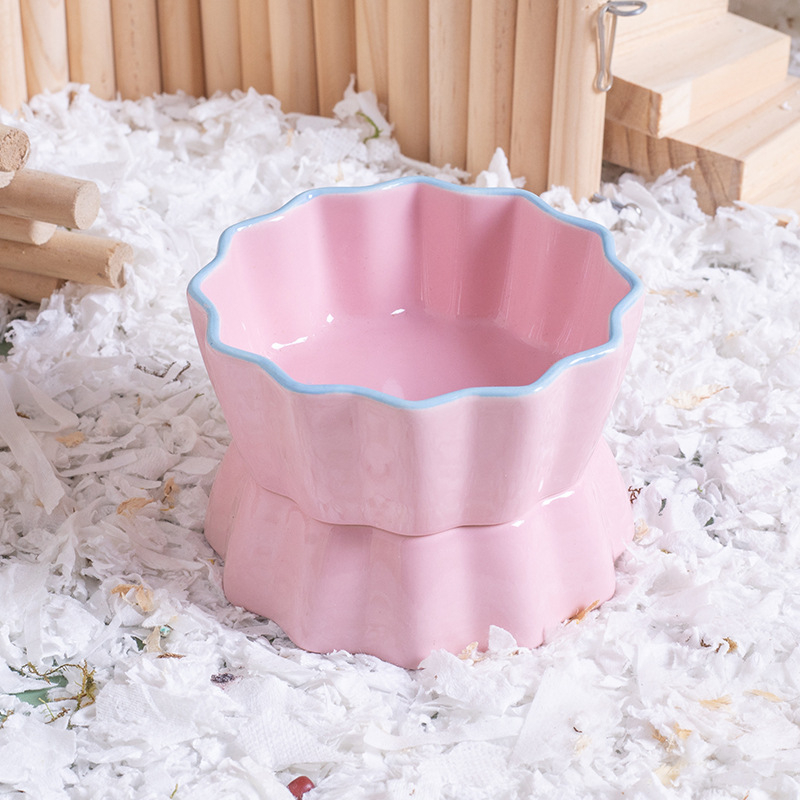 Κεραμικό μπολ φαγητού για χάμστερ, με αντιανατροπή σχεδίαση, μάρκα Shuo Ni, μπολ για κατοικίδια