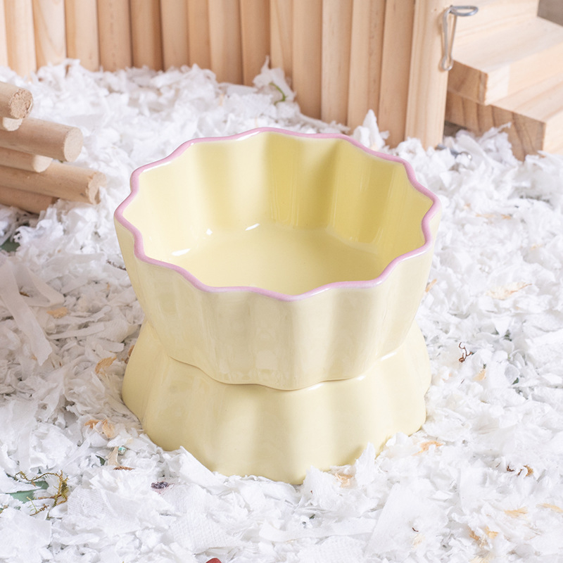 Κεραμικό μπολ φαγητού για χάμστερ, με αντιανατροπή σχεδίαση, μάρκα Shuo Ni, μπολ για κατοικίδια