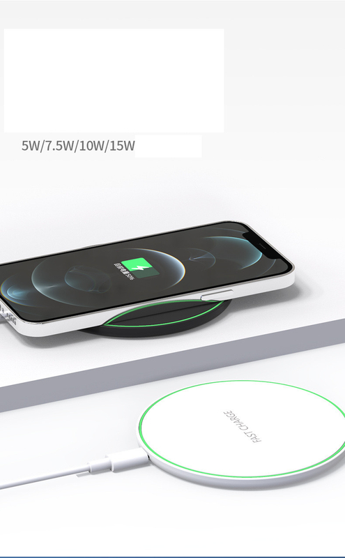 Belaidis įkroviklis, 15 W / 30 W / 50 W, plastikinis diskas greitam įkrovimui, 100 W, suderinamas su „Apple“, „Huawei“ ir „Samsung“.