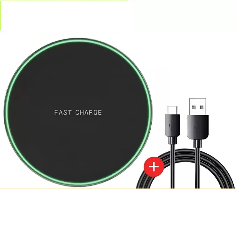 Belaidis įkroviklis, 15 W / 30 W / 50 W, plastikinis diskas greitam įkrovimui, 100 W, suderinamas su „Apple“, „Huawei“ ir „Samsung“.