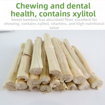 Džiovinta maisto hamsters ir triušiams – saldų bambuko kramtukų lazdelės, 500 g – Prekės ženklas: Bibi Meng, naminių gyvūnėlių ėdalas