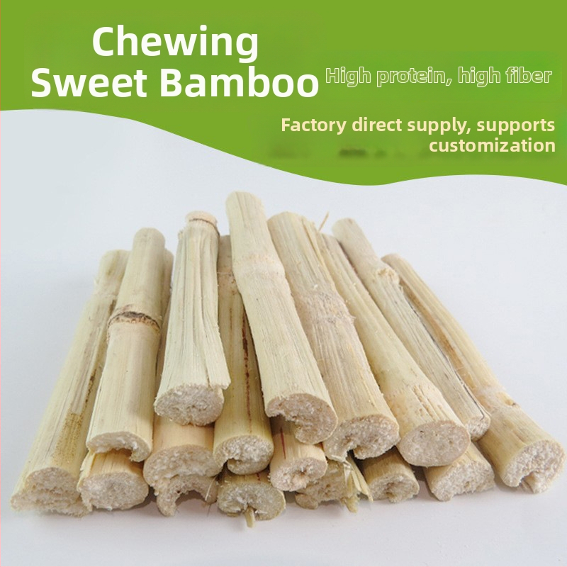 Džiovinta maisto hamsters ir triušiams – saldų bambuko kramtukų lazdelės, 500 g – Prekės ženklas: Bibi Meng, naminių gyvūnėlių ėdalas