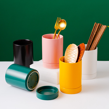 Nordinio stiliaus keraminis lazdelė laikiklis, pelėsiams atsparus ir nutekėjimo saugykla; prekės ženklas Boya Yu; pritaikymas prieinamas; logotipo spausdinimas prieinamas