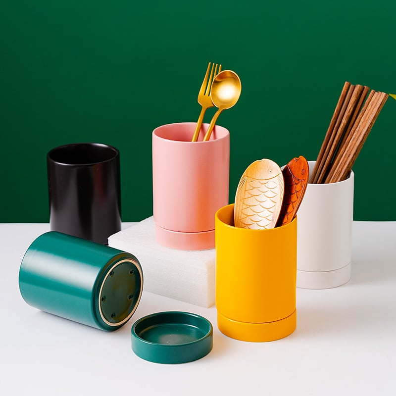 Nordinio stiliaus keraminis lazdelė laikiklis, pelėsiams atsparus ir nutekėjimo saugykla; prekės ženklas Boya Yu; pritaikymas prieinamas; logotipo spausdinimas prieinamas