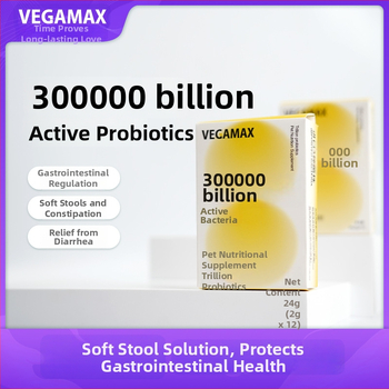 Vegamax Gyvūnų probiotikai šunims ir katėms – palaiko virškinimą ir virškinimo traktą, 24 g