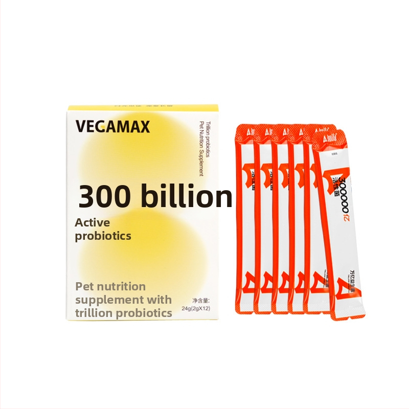 Vegamax Gyvūnų probiotikai šunims ir katėms – palaiko virškinimą ir virškinimo traktą, 24 g