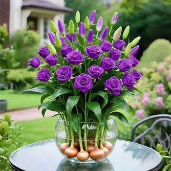 Хидропонна роза за вътрешна употреба — филтриращ въздуха листно растение за офис, оптимална температура 25°C