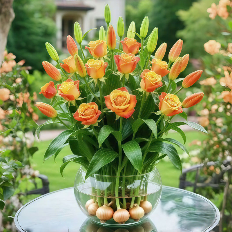 Хидропонна роза за вътрешна употреба — филтриращ въздуха листно растение за офис, оптимална температура 25°C