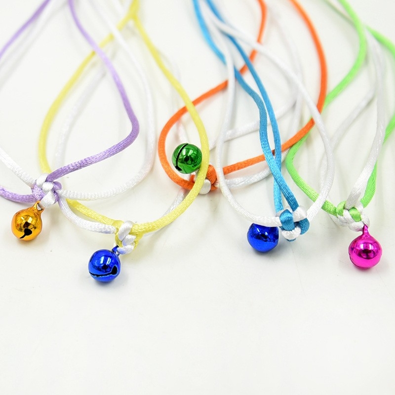 Ръчно изработена каишка за гризачи с камбанка за малки домашни любимци, двуфункционална за хамстери