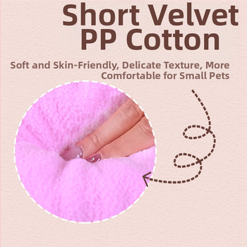 Hamster bavlnené hniezdo, oválny tvar, udržiava teplo, štýl kresleného filmu