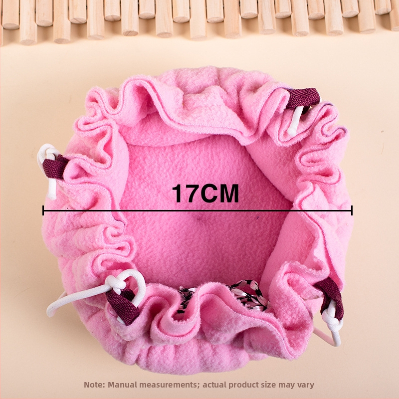 Hamster bavlnené hniezdo, oválny tvar, udržiava teplo, štýl kresleného filmu