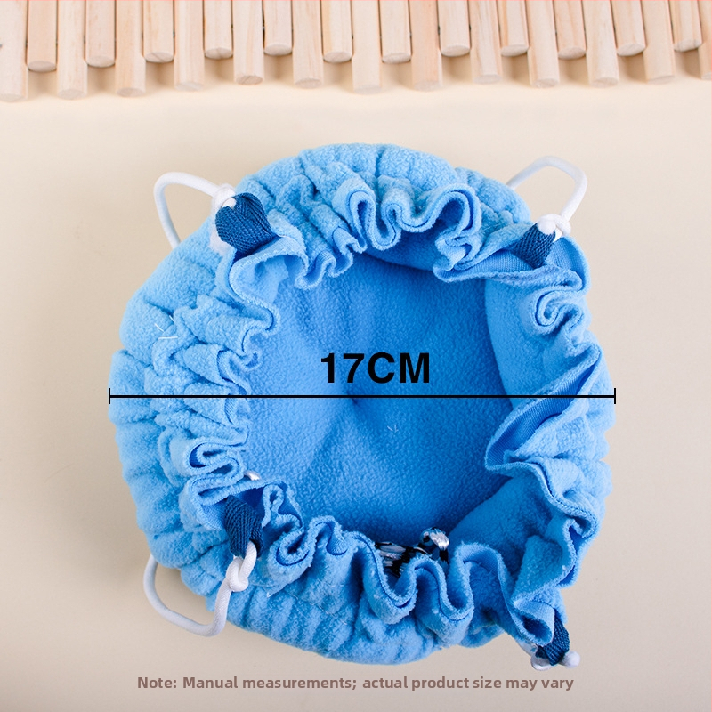 Hamster bavlnené hniezdo, oválny tvar, udržiava teplo, štýl kresleného filmu