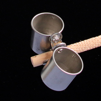 Happy Pet Garden rozsdamentes acél clip-on madár etető- és ivótál pohártartóval