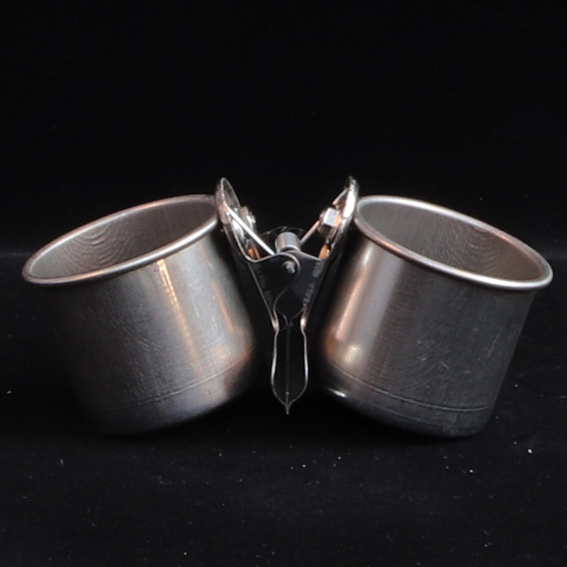 Happy Pet Garden rozsdamentes acél clip-on madár etető- és ivótál pohártartóval