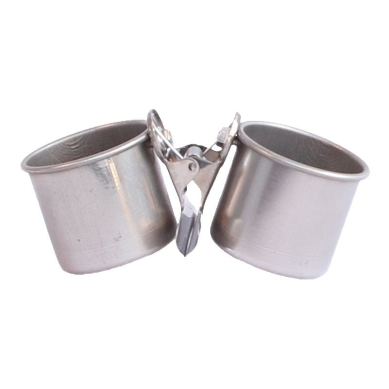 Happy Pet Garden rozsdamentes acél clip-on madár etető- és ivótál pohártartóval