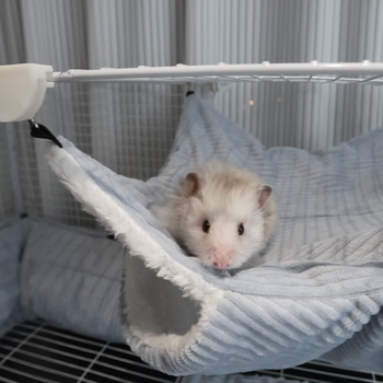 Hamster tunelsko gnijezdo s dvostrukim platnenim hamakom, materijal: tkanina, porijeklo: Anhui, pogodno za hamstere
