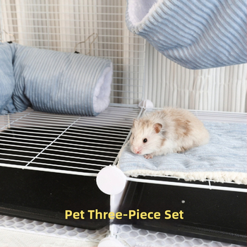 Tunelové hniezdo pre hamstera s dvojvrstvovým textilným hamakom, materiál: textília, pôvod: Anhui, vhodné pre hamstera