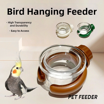 Rippuv plastmassist linnutoidukauss papagaille ja väikestele lemmikloomadele