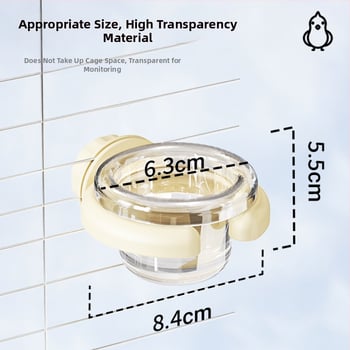 Rippuv plastmassist linnutoidukauss papagaille ja väikestele lemmikloomadele