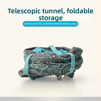 Tunel pre malé domáce zvieratá s hamsterským hamakom a plyšovým spacíkom – polyester, štyri ročné obdobia, pôvod Jiangsu
