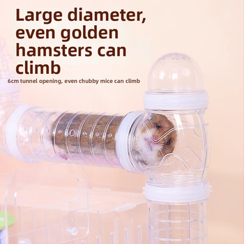 Akrüülist väline tunnel hamstritele, läbipaistev labürint