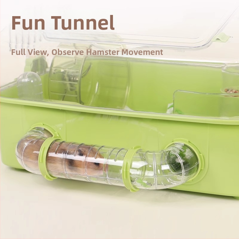 Akrüülist väline tunnel hamstritele, läbipaistev labürint