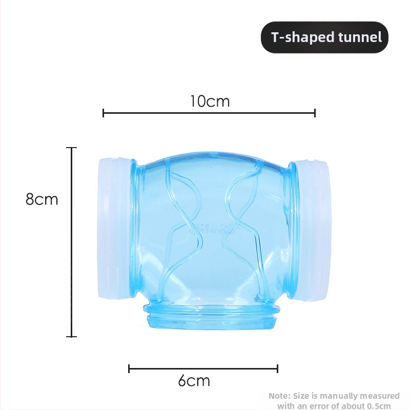 Akrüülist väline tunnel hamstritele, läbipaistev labürint