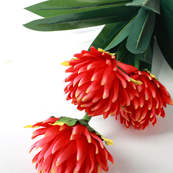 Umelá bonsai rastlina v kvetináči s vzhľadom ananásu — Xin chengzhi, plast materiál, spracovanie: styling, odroda 40224727108, pre svadbu, vonku, rekvizity na fotenie, domová dekorácia