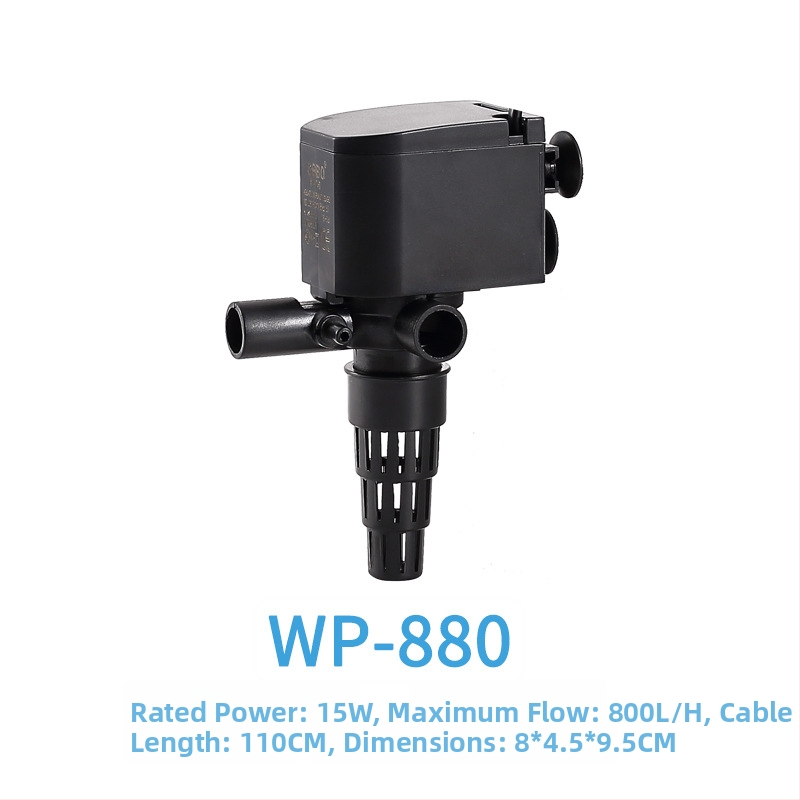 Plastinis potopinis siurblys akvariumui, filtracijai ir deguonies tiekimui