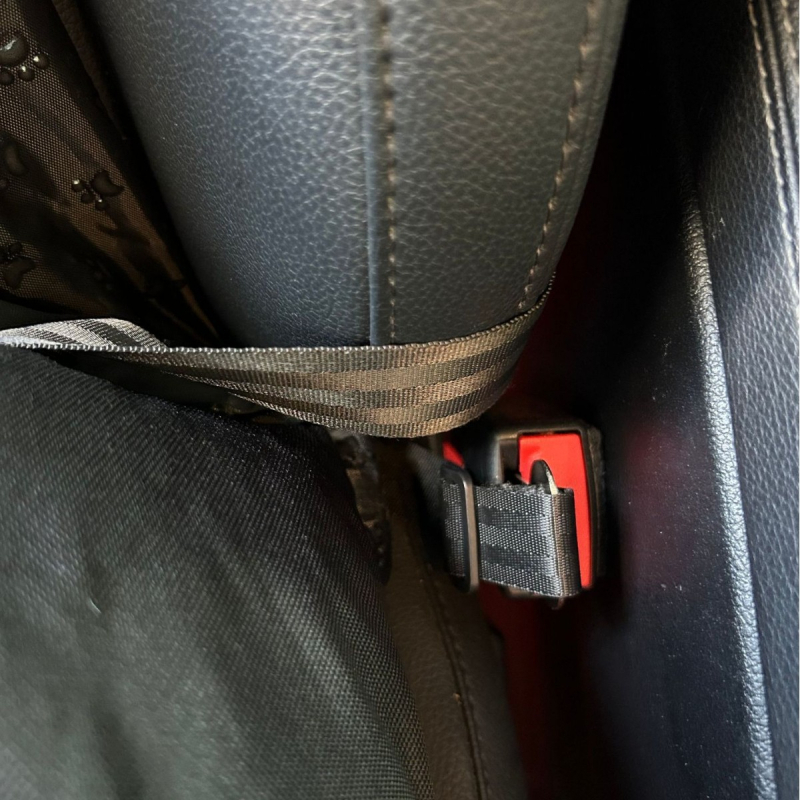 Pat pentru câine pentru scaunul din spate al mașinii – material Oxford, detașabil și lavabil, montaj ușor, cald și confortabil