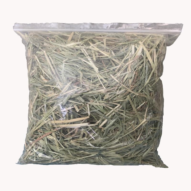 Homecoming Džiovinta sausa dieta triušiams ir činčiloms – kviečių žolė, 500 g, Ziplock pakuotė, džiovinta