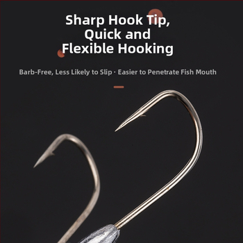 Дискова кука с осем нокти за раци и котва, оловна, Huizhu