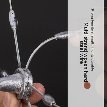 Дискова кука с осем нокти за раци и котва, оловна, Huizhu