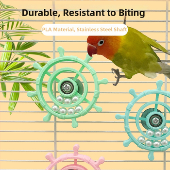 Papagoide mänguasi pöörleva platvormiga — plastikust, Hua Baishi kaubamärk, papagoidele